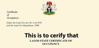 Certificate of occupancy
